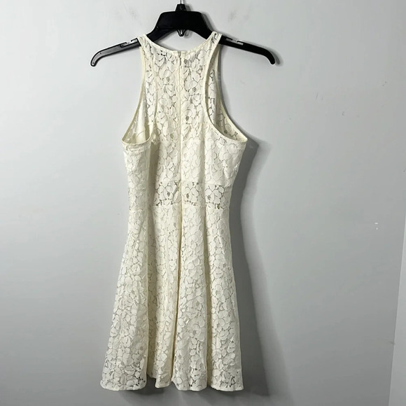 Likely Ivory Lace Fit & Flare Sleeveless Mini Dress - Picture 5 of 7